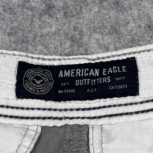 American Eagle Cargo Shorts Classic Fit Gray Mens Size 28 - Picture 6 of 6